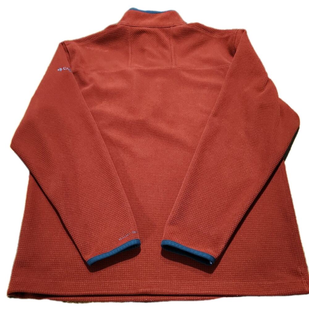 Columbia Titanium Quarter Zip Pullover Shirt Red Long Sleeve Stretchy Outdoors - Picture 6 of 6